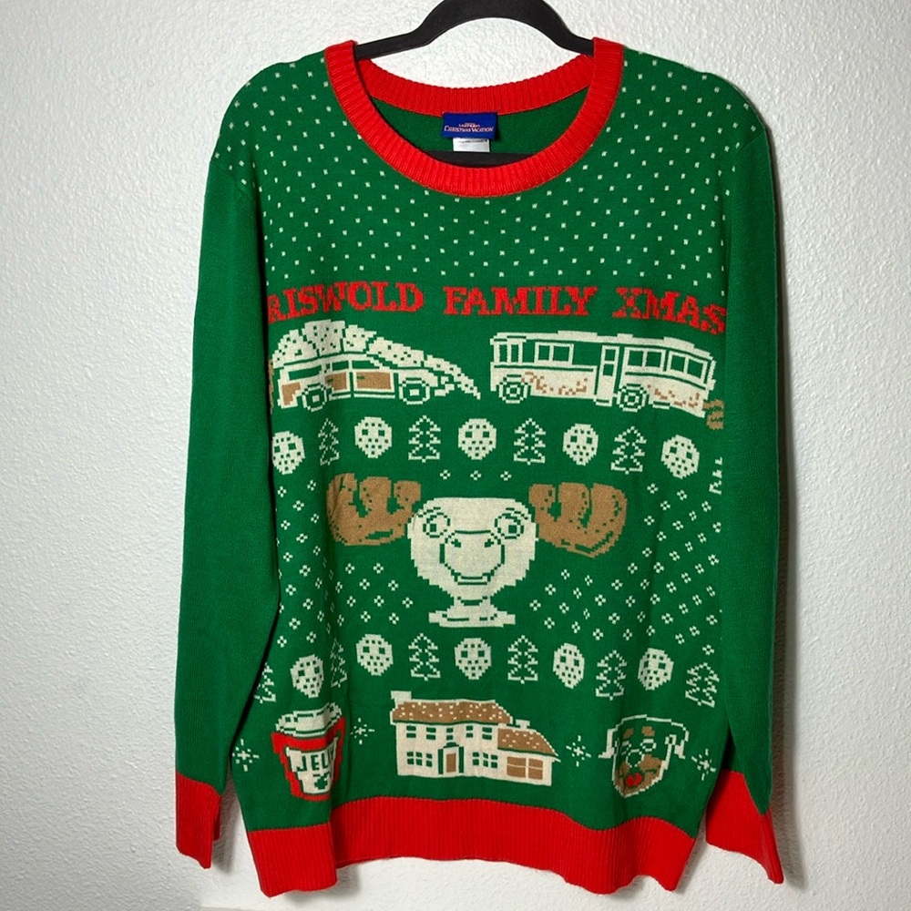 National Lampoon's Christmas Vacation GRISWOLD‎ FAMILY CHRISTMAS Sweater Size L